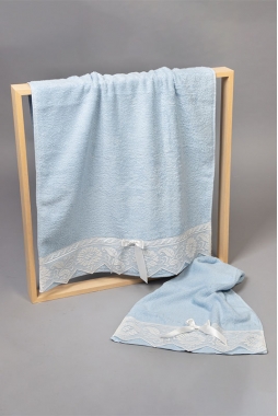 Art.1901 - Coppia asciugamani in spugna
