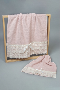 Art.1904 - Coppia asciugamani in spugna