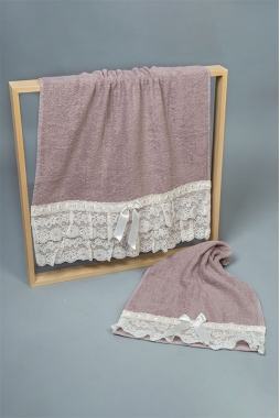 Art.1904-1 - Coppia asciugamani in spugna