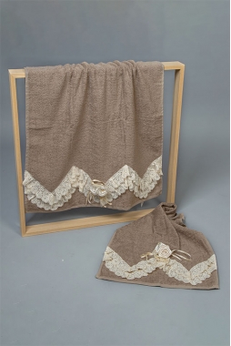 Art.1905 - Coppia asciugamani in spugna